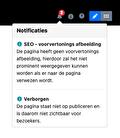 Notificatie van ontbrekende voorvertonings afbeelding en verborgen pagina
